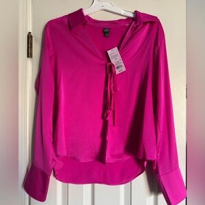 Wild fable long sleeve pink blouse